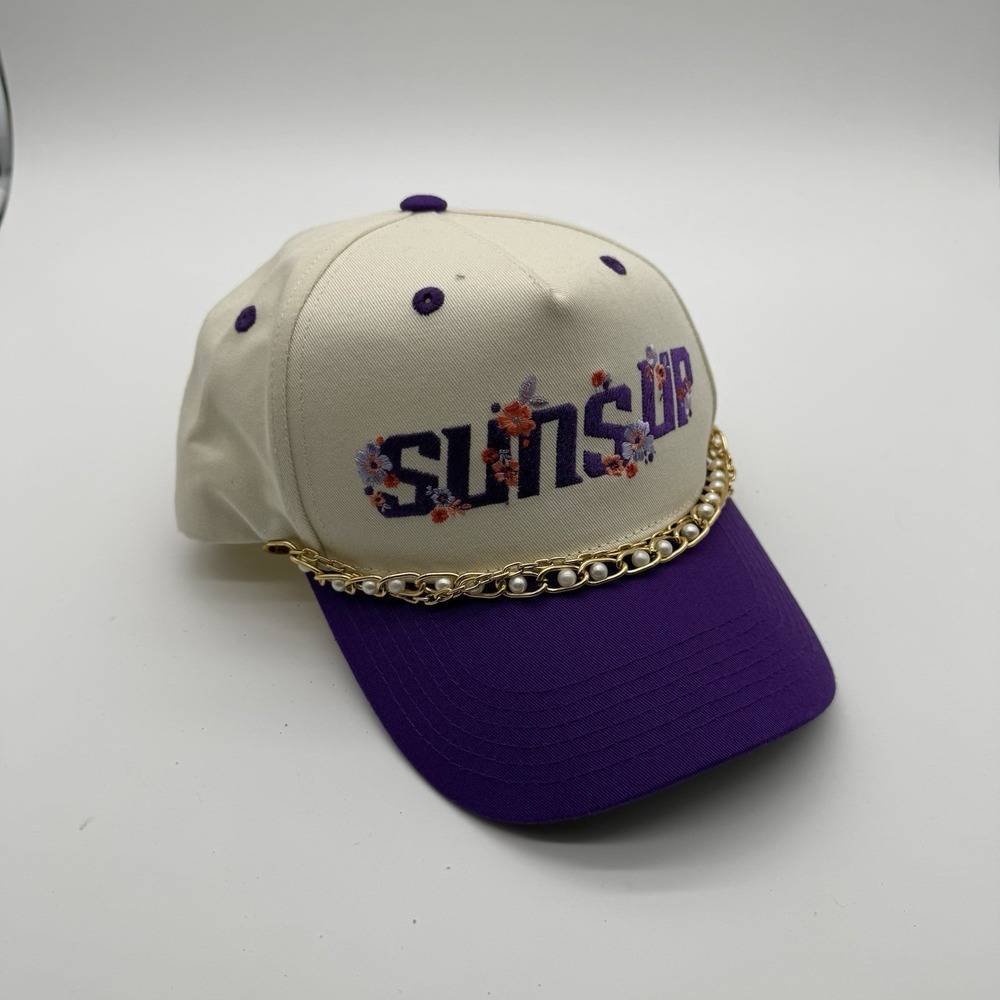 3/21/26 SGA Phoenix Suns NBA Hat Womens Empowerment Suns Up Pearl Chain snap bk
